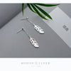 Modian Genuine 925 Sterling Silver Swing Tree Leaves Dangle Earrings for Women Drop Earring Jewelry 2020 New Brincos