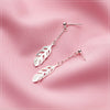 Modian Genuine 925 Sterling Silver Swing Tree Leaves Dangle Earrings for Women Drop Earring Jewelry 2020 New Brincos