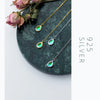 Modian Genuine 925 Sterling Silver Water Drop Dangle Earrings for Women Charm Gold Color Rainbow Opal Jewelry Bijoux