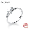 Modian   Adjustable  Twelve Constellations Ring Charm 925 Sterling Silver Taurus Libra Leo Jewelry For Women Gift