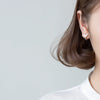 Modian Elegant Fox Tail Hoop Earrings For Women Real 925 Sterling Silver Mermaid Jewelry Female Charm Earring