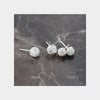 Modian Round Clew Line Stud Earrings 925 Sterling Silver Charm Simple Jewelry Female & Women Gift Brincos