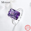 Modian Instagram New Classic 925 Sterling Silver Luxury Rings For Women Anniversary Engagement Jewelry Silver Ring Anel