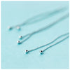Modian Long Tassel Bead Swing Charm Drop Earrings Classic 925 Sterling Silver Exquisite Jewelry For Women S925 Present