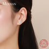Modian Luxury Simple Full CZ Earring 925 Sterling Silver Angel Wings Stud Earrings For Girl Women Silver Fine Jewelry