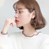 Modian Minimalism Rose Gold Color Stud Earrings for Women Dazzling AAA Clear CZ Wedding Earing Studs 925 Silver Jewelry