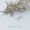Modian Minimalism Samll Cute Antlers  Stud Earrings for Women Kids Girl 925 Sterling Silver Jewelry Brincos Earings New