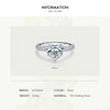 Modian New 925 Sterling Silver Exquisite Sparkling Hearts Cut CZ Romantic Brand Finger Ring For Women Statement Wedding Jewelry