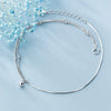 Modian New Arrive 925 Sterling Silver Little Ball Chain Classic Simple Bracelet or Anklet for Women Korea Style Fine Jewelry