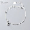 Modian New Arrive 925 Sterling Silver Little Ball Chain Classic Simple Bracelet or Anklet for Women Korea Style Fine Jewelry