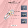 Modian New Authentic 100% 925 Sterling Silver Ring & Stud Earrings Double Hearts Gold White Color Wedding Jewelry Set
