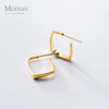 Modian New Brincos 925 Sterling Silver Gold Color Geometric Stud Earrings for Women Charm Desgin Earrings Fine Jewelry Gifts