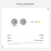 Modian New Tiny Gold Color Round Earrings 100% 925 Sterling Silver Sparkling CZ Stud Earring For Women Wedding Jewelry