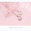 Modian New Luminous CZ Geometric Round Circle 925 Sterling Silver Charm Pendant for Women Link Chain Fine Jewelry 2020 Design
