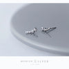 Modian New Charm Starry Stars Clear CZ Stud Earrings for Women Wedding 925 Sterling Silver Statement Jewelry Brincos