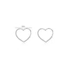 Modian Pure 925 Sterling Silver Hearts Shape Simple Elegant Hoop Earrings Romantic Charm Ear For Women Wedding Statement Jewelry