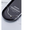 Modian Real 925 Sterling Silver Double-Layer Snake Chain Bracelet for Women with Lobster Clasp Link Chain Brangle Fine Jewelry
