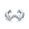 Modian Real 925 Sterling Silver Geometric Sparkling Clear CZ Huggie Ear Cuff For Women Party Jewelry Accessories Arete