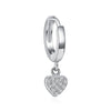 Modian Real 925 Sterling Silver Geometric Sparkling Clear CZ Huggie Ear Cuff For Women Party Jewelry Accessories Arete