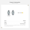 Modian Real 925 Sterling Silver Golden Rhombus Luxury CZ Gold Stud Earrings for Women Anniversary Gift Fine Ear bone Jewelry