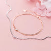Modian Real 925 Sterling Silver Luxury Double Layer Single Diamond Box Chain Bracelet for Women Bracelet Fine Jewelry