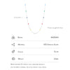 Modian Real 925 Sterling Silver Multicolour Enamel Necklace For Women Simple Long Chain Choker Fine Party Jewelry Gift