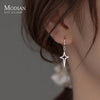 Modian Real 925 Sterling Silver Simple Stars Dangle Earrings For Women Fine Jewelry Star Pendant Party Drop Earrings