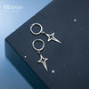Modian Real 925 Sterling Silver Simple Stars Dangle Earrings For Women Fine Jewelry Star Pendant Party Drop Earrings