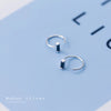 Modian Rectangle Obsidian Silver Hoop Earrings Exquisite Charm 100% 925 Sterling Silver Party Ear For Women Fine Silver