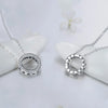 Modian Romantic Real 925 Sterling Silver Round Hearts Necklace For Women Fantastic Life Wedding Necklaces Jewelry Gift