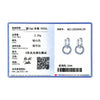 Modian Rose Gold Color Circle Drop Earrings Classic 925 Sterling Silver Round Clear CZ Dangle Earring For Women Wedding Jewelry