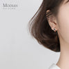 Modian Round Zircon Sweet Cute Exquisite Animal Claw 100% Anti-Allergy 925 Sterling Silver Hoop Earring for Women Fine Jewelry