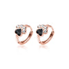 Modian Round Zircon Sweet Cute Exquisite Animal Claw 100% Anti-Allergy 925 Sterling Silver Hoop Earring for Women Fine Jewelry