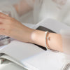 Modian Shining Zircon Cute Mermaid Tail Pearl Starnd Bracelet for Women 925 Sterling Silver Bracelet Fine Jewelry Gift