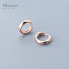Modian Silver 925 Jewelry Minimalism Clear CZ Hoop Earrings for Women Sterling Silver 925 Anti-allergy Fine Jewelry Gifts
