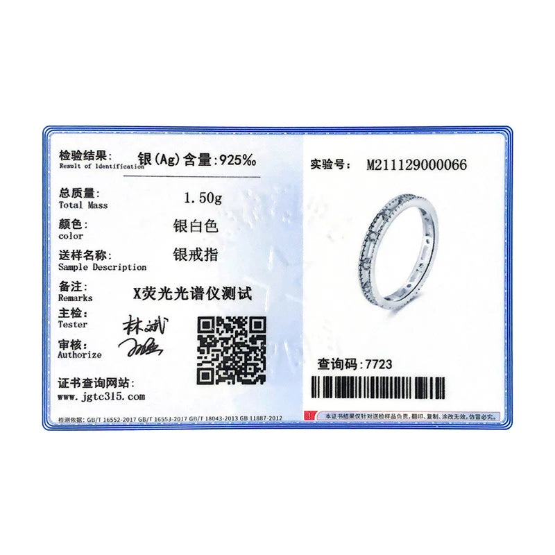Modian Silver Rings Stackable Vintage Finger Rings for Women Wedding 925 Sterling Silver Fine Jewelry Platinum Plated