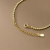 Modian Simple Square Link Chain Bracelets Real 925 Sterling Silver Trendy Stackable Bracelet For Women Gold Color Jewelry Gifts