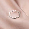 Modian Simple Stackable Opening Finger Ring for Women 925 Sterling Silver Tiny Geometric Ring Korea Style Fine Jewelry