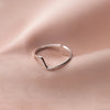 Modian Simple Stackable Opening Finger Ring for Women 925 Sterling Silver Tiny Geometric Ring Korea Style Fine Jewelry