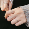 Modian Simple Stackable Opening Finger Ring for Women 925 Sterling Silver Tiny Geometric Ring Korea Style Fine Jewelry