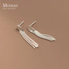 Modian Solid 925 Sterling Silver Long Tassel Summer New Design Dangle Earrings Simple Drop Ears For Women Jewelry Gifts