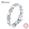 Modian Solid 925 Sterling Silver Sparkling Clear CZ Stars Stackable Finger Rings For Women Fine Jewelry Valentine's Day GIFT