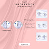 Modian Summer 925 Sterling Silver Clear Zircon Fish Kiss Tiny Stud Earrings For Women Charm Cute Silver Fine Jewelry