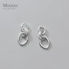 Modian Trendy Abstract Line Design Stud Earrings 925 Sterling Silver Swing Elegant Jewelry For Women Earring Gifts Accessories