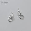 Modian Trendy Abstract Line Design Stud Earrings 925 Sterling Silver Swing Elegant Jewelry For Women Earring Gifts Accessories