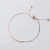 Modian Trendy Authentic Sterling Silver 925 Geometric bending Stick Bracelet for Women Adjustable Tennis Bracelet Fine Jewelry