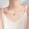 Modian Trendy Blue Crystal Planet Pendant Necklace for Women 100% 925 Sterling Silver  Link Chain Necklace Fine Jewelry