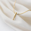 Modian Twinkling Zircon Geometric Rectangle 925 Sterling Silver Pendant for Women Adjustable Necklace Korea Style Fine Jewelry