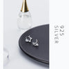 Modian Unique Design Moon And Stars Silver Stud Earrings for Women 925 Sterling Silver Clear CZ Earing Fine Jewelry Accessories