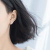 Modian Unique Design Moon And Stars Silver Stud Earrings for Women 925 Sterling Silver Clear CZ Earing Fine Jewelry Accessories